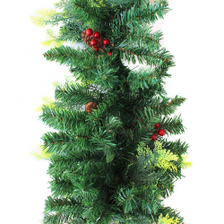 Гирлянда с хвоей, ягодами и шишками №9151-2 дл. 2,7 м