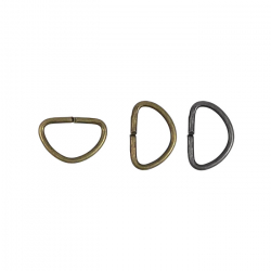 Полукольцо металлическое 1см (1,2 см) 1/500 шт