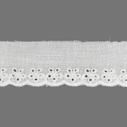 Прошва №TH167 х/б ш.3 см белый  1/14,6 м