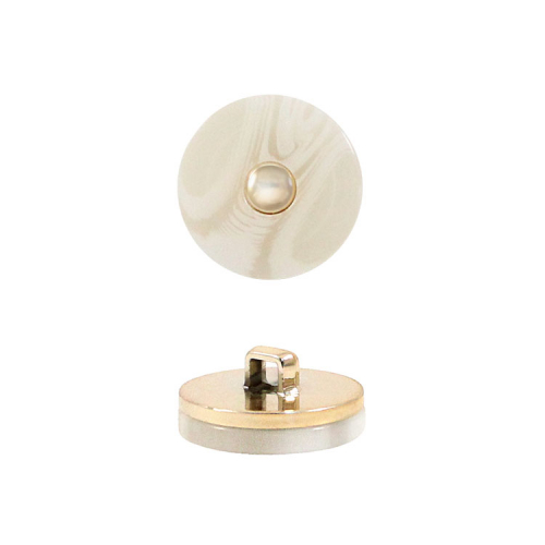 Пуговица №П-202  26L (крем/золото) 1/50 шт