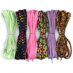 Шнурки обувные набор №3 (детские) 110 см, ш.10 мм 1/30 пар