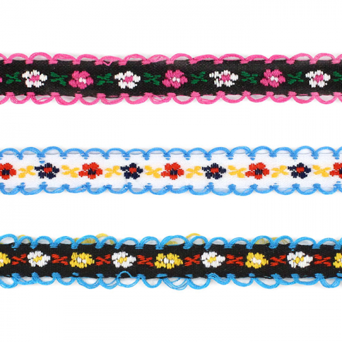 Тесьма №73046 с узором ш.1 см 1/20 м