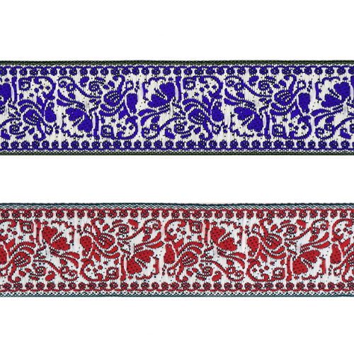 Тесьма жаккард №R5222 ш.3 см 1/9 м