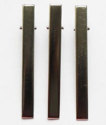 Зажим металлический DY-38 7,5-8 см 1/100 шт цв.-никель